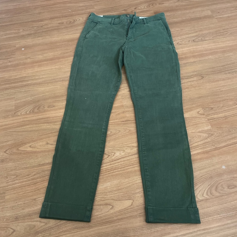 Green dress pants